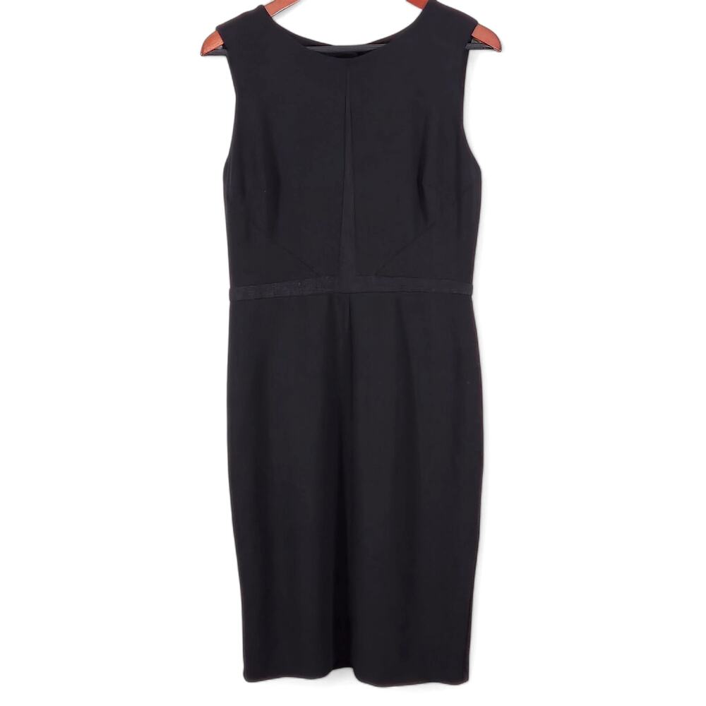 White House Black Market Sheath Dress Black Size 8 Cocktail Tailored